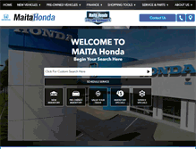 Tablet Screenshot of maitahonda.com